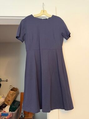 Navy Blue Cute Work dress